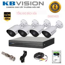 Trọn bộ 4 camera KBvision 2MP