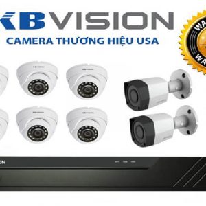Trọn bộ 8 camera KBvision 2MP