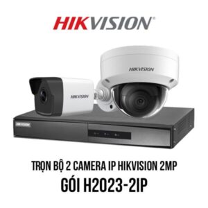Trọn bộ 2 camera IP Hikvision 2MP giá rẻ