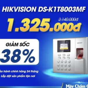 Máy chấm công vân tay, thẻ cảm ứng HIKVISION DS-K1A8503MF